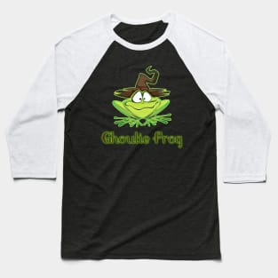 Halloween Ghoulie Frog for Kids and Trick or Treat Baseball T-Shirt